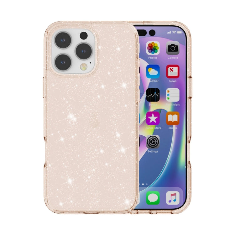 Shockproof Terminator Glitter Powder Phone Case, For iPhone 16 Pro Max, For iPhone 16 Pro��������...