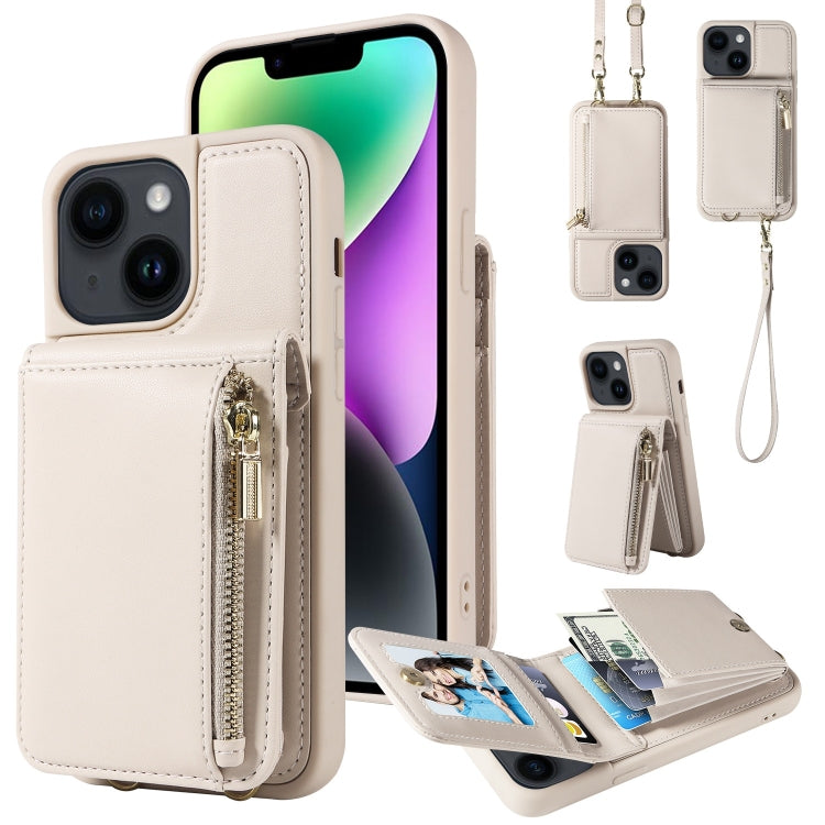 Crossbody Lanyard Zipper Wallet Leather Phone Case, For iPhone 16 Pro Max, For iPhone 16 Pro�����...