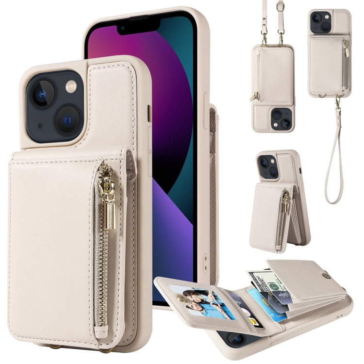 Crossbody Lanyard Zipper Wallet Leather Phone Case, For iPhone 16 Pro Max, For iPhone 16 Pro�����...