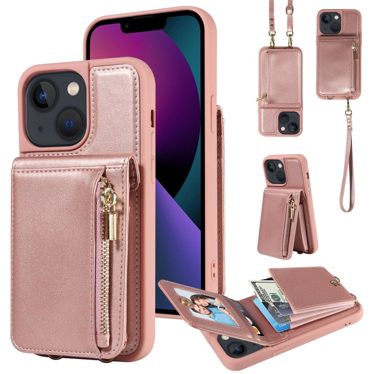 Crossbody Lanyard Zipper Wallet Leather Phone Case, For iPhone 16 Pro Max, For iPhone 16 Pro�����...