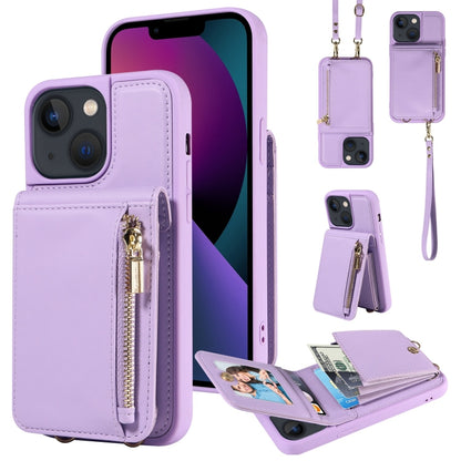 Crossbody Lanyard Zipper Wallet Leather Phone Case, For iPhone 16 Pro Max, For iPhone 16 Pro�����...