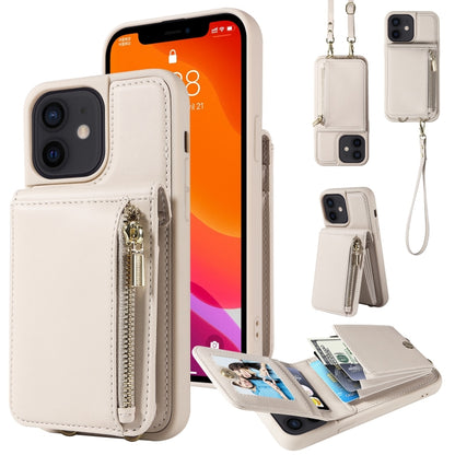 Crossbody Lanyard Zipper Wallet Leather Phone Case, For iPhone 16 Pro Max, For iPhone 16 Pro�����...