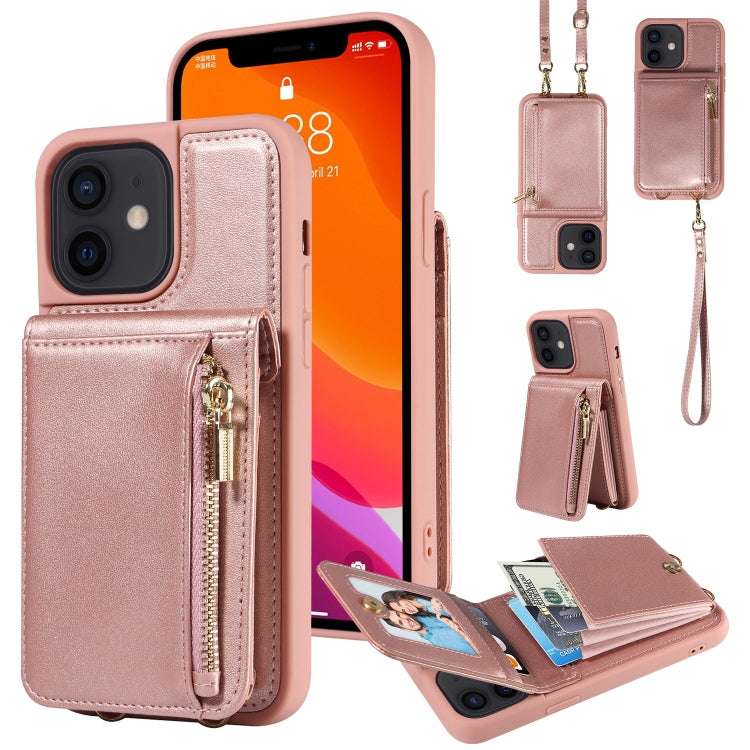 Crossbody Lanyard Zipper Wallet Leather Phone Case, For iPhone 16 Pro Max, For iPhone 16 Pro�����...