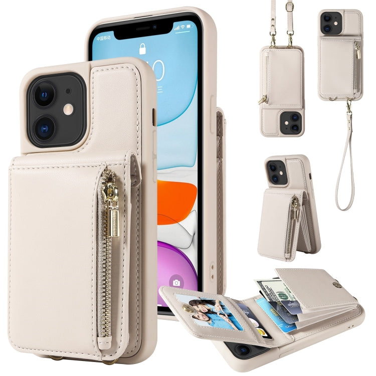 Crossbody Lanyard Zipper Wallet Leather Phone Case, For iPhone 11, For iPhone 11 Pro�������������...