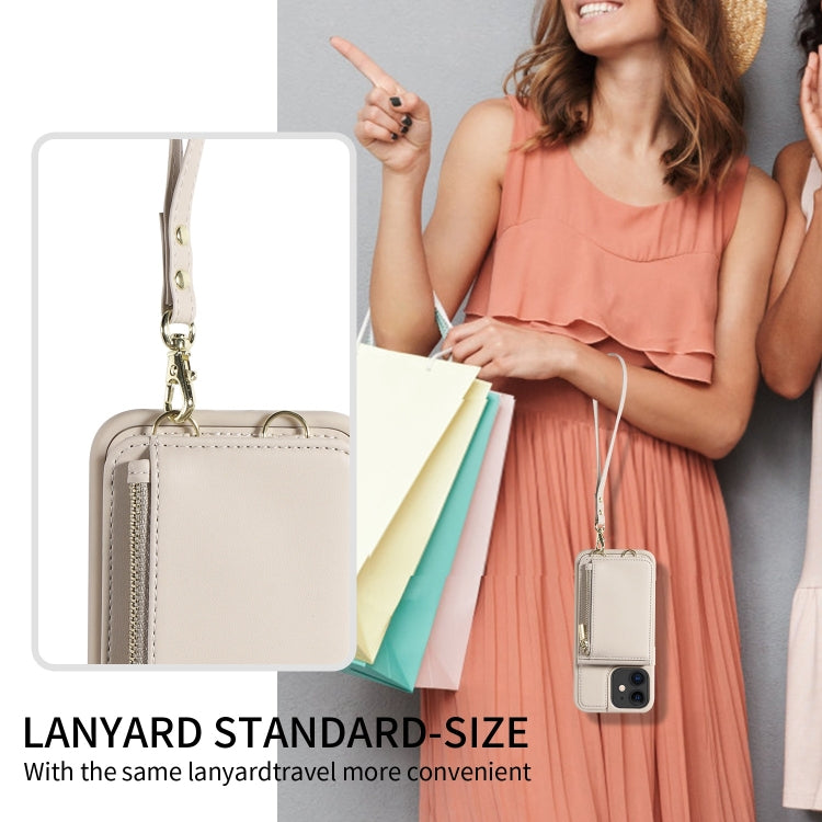 Crossbody Lanyard Zipper Wallet Leather Phone Case, For iPhone 11, For iPhone 11 Pro�������������...