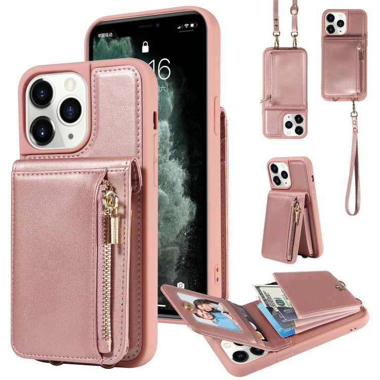 Crossbody Lanyard Zipper Wallet Leather Phone Case, For iPhone 11, For iPhone 11 Pro�������������...