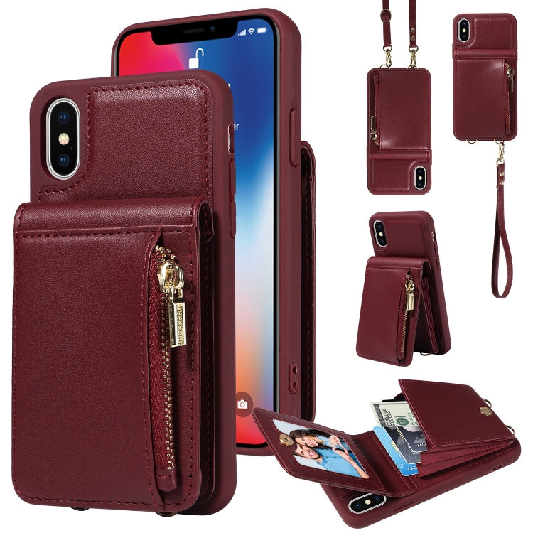 Crossbody Lanyard Zipper Wallet Leather Phone Case, For iPhone 11, For iPhone 11 Pro�������������...