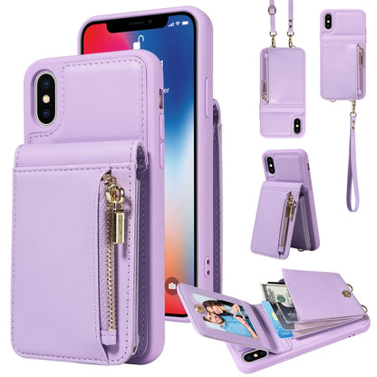 Crossbody Lanyard Zipper Wallet Leather Phone Case, For iPhone 11, For iPhone 11 Pro�������������...