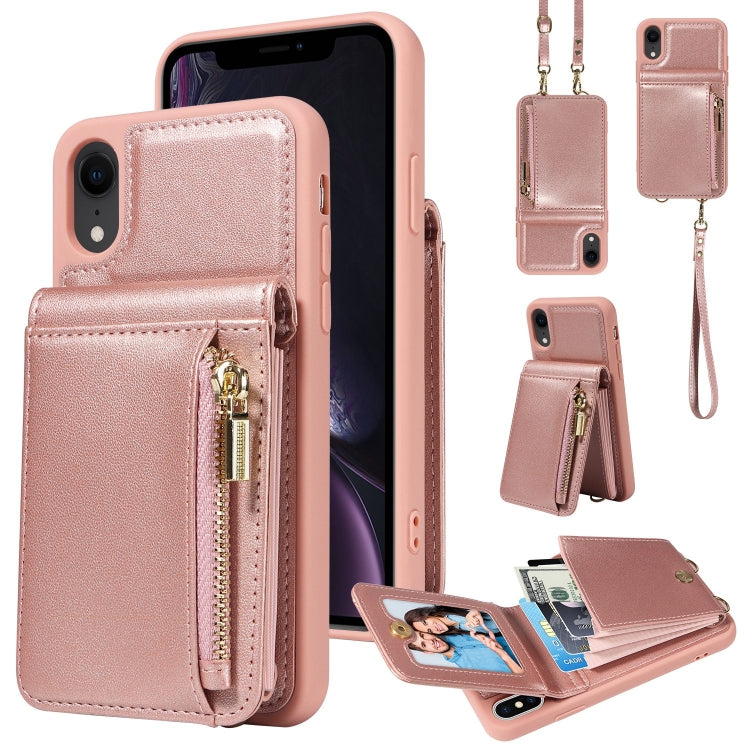 Crossbody Lanyard Zipper Wallet Leather Phone Case, For iPhone 11, For iPhone 11 Pro�������������...