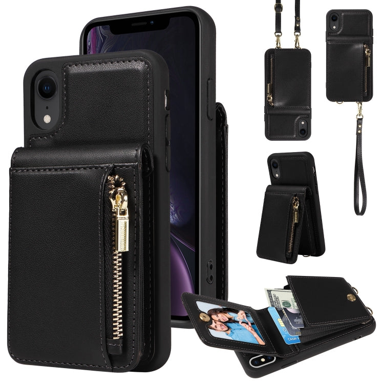 Crossbody Lanyard Zipper Wallet Leather Phone Case, For iPhone 11, For iPhone 11 Pro�������������...