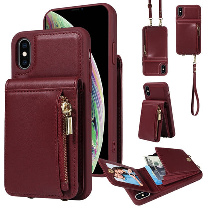 Crossbody Lanyard Zipper Wallet Leather Phone Case, For iPhone 11, For iPhone 11 Pro�������������...