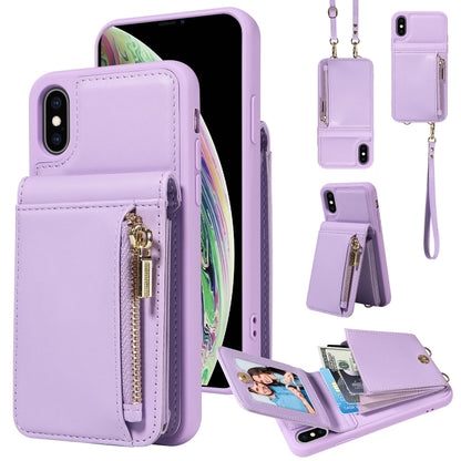 Crossbody Lanyard Zipper Wallet Leather Phone Case, For iPhone 11, For iPhone 11 Pro�������������...