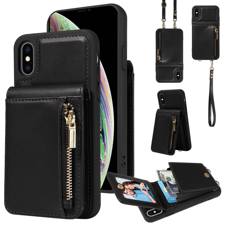 Crossbody Lanyard Zipper Wallet Leather Phone Case, For iPhone 11, For iPhone 11 Pro�������������...