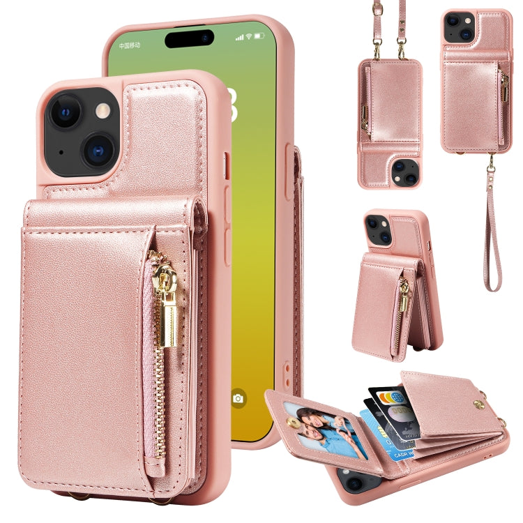 Crossbody Lanyard Zipper Wallet Leather Phone Case, For iPhone 16 Pro Max, For iPhone 16 Pro�����...