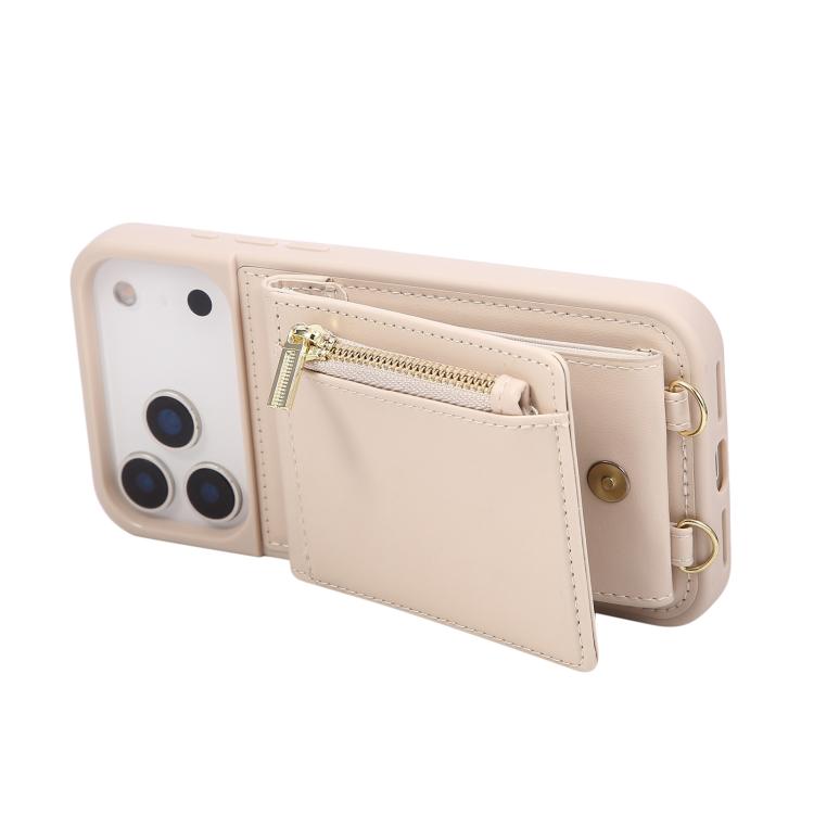 Crossbody Lanyard Zipper Wallet Leather Phone Case