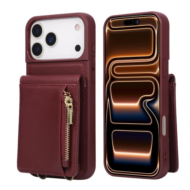 Crossbody Lanyard Zipper Wallet Leather Phone Case