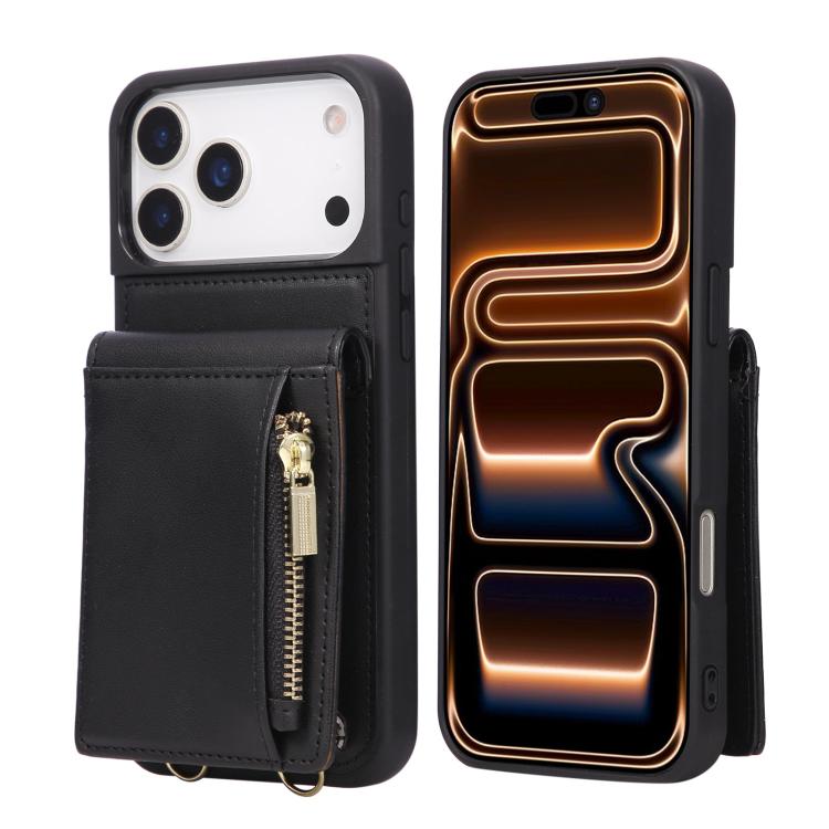 Crossbody Lanyard Zipper Wallet Leather Phone Case