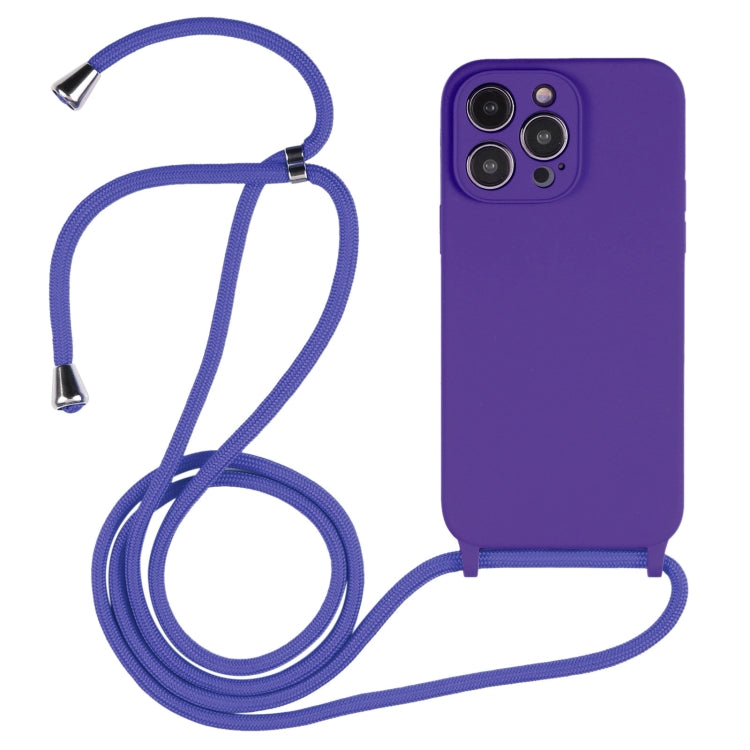 Crossbody Lanyard Liquid Silicone Case, For iPhone 16 Pro Max, For iPhone 16 Pro, For iPhone 16 P...
