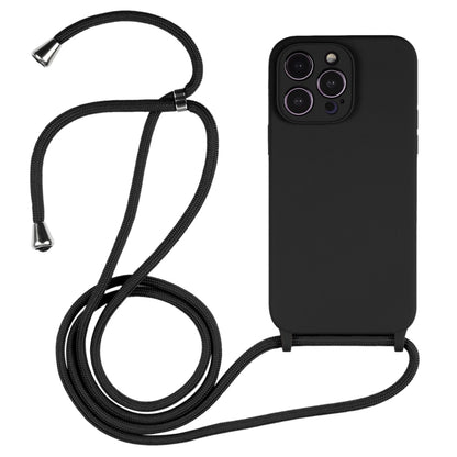 Crossbody Lanyard Liquid Silicone Case, For iPhone 16 Pro Max, For iPhone 16 Pro, For iPhone 16 P...