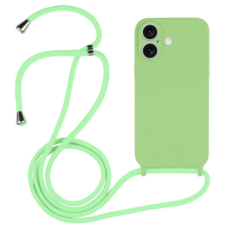 Crossbody Lanyard Liquid Silicone Case, For iPhone 16 Pro Max, For iPhone 16 Pro, For iPhone 16 P...