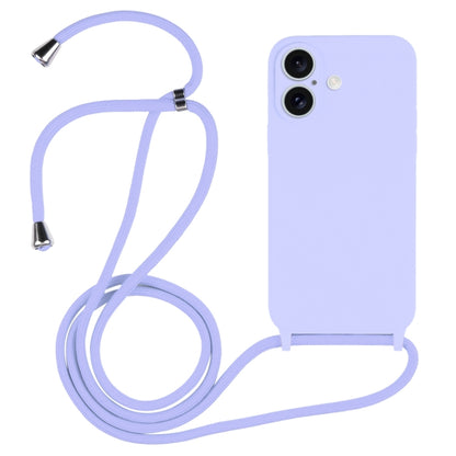 Crossbody Lanyard Liquid Silicone Case, For iPhone 16 Pro Max, For iPhone 16 Pro, For iPhone 16 P...