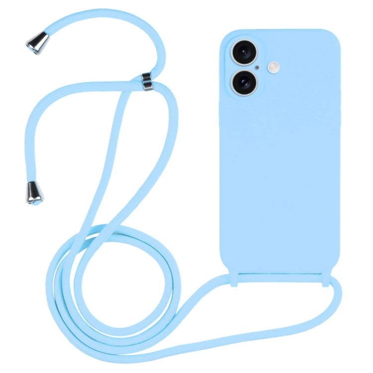 Crossbody Lanyard Liquid Silicone Case, For iPhone 16 Pro Max, For iPhone 16 Pro, For iPhone 16 P...