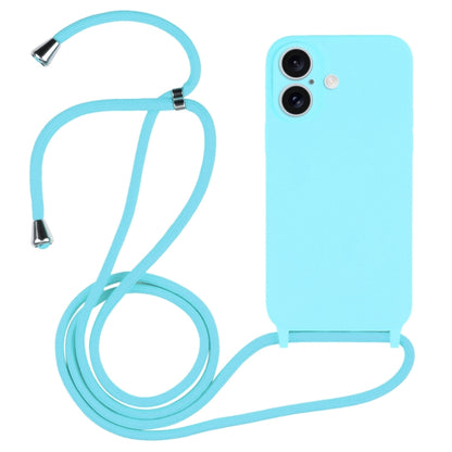 Crossbody Lanyard Liquid Silicone Case, For iPhone 16 Pro Max, For iPhone 16 Pro, For iPhone 16 P...