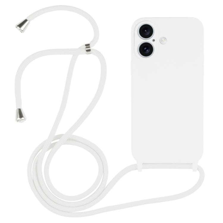 Crossbody Lanyard Liquid Silicone Case, For iPhone 16 Pro Max, For iPhone 16 Pro, For iPhone 16 P...