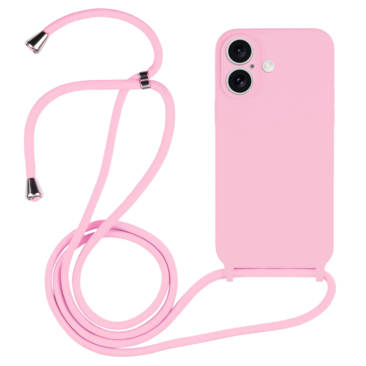 Crossbody Lanyard Liquid Silicone Case, For iPhone 16 Pro Max, For iPhone 16 Pro, For iPhone 16 P...