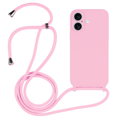 Crossbody Lanyard Liquid Silicone Case, For iPhone 16 Pro Max, For iPhone 16 Pro, For iPhone 16 P...