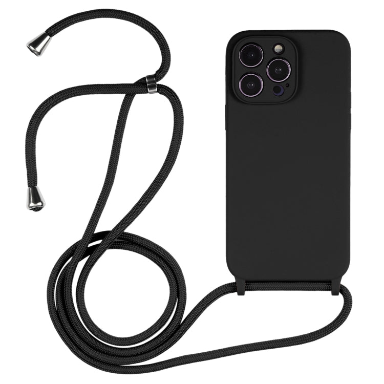 Crossbody Lanyard Liquid Silicone Case, For iPhone 16 Pro Max, For iPhone 16 Pro, For iPhone 16 P...