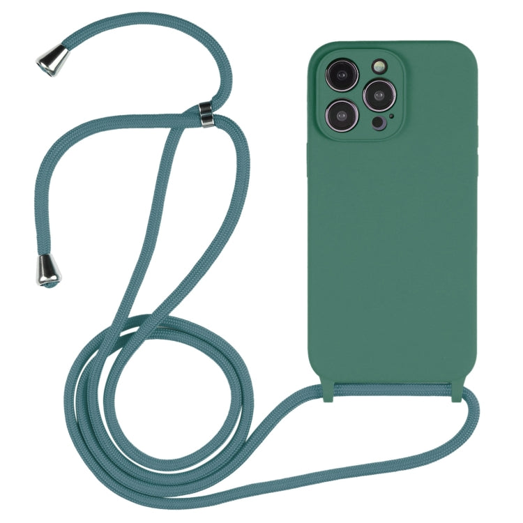 Crossbody Lanyard Liquid Silicone Case, For iPhone 16 Pro Max, For iPhone 16 Pro, For iPhone 16 P...