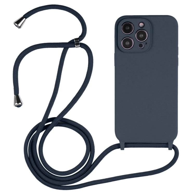 Crossbody Lanyard Liquid Silicone Case, For iPhone 16 Pro Max, For iPhone 16 Pro, For iPhone 16 P...