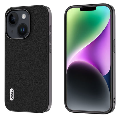 ABEEL Genuine Leather Wave Black Edge Phone Case, For iPhone 16 Pro Max, For iPhone 16 Pro�������...