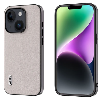 ABEEL Genuine Leather Wave Black Edge Phone Case, For iPhone 16 Pro Max, For iPhone 16 Pro�������...