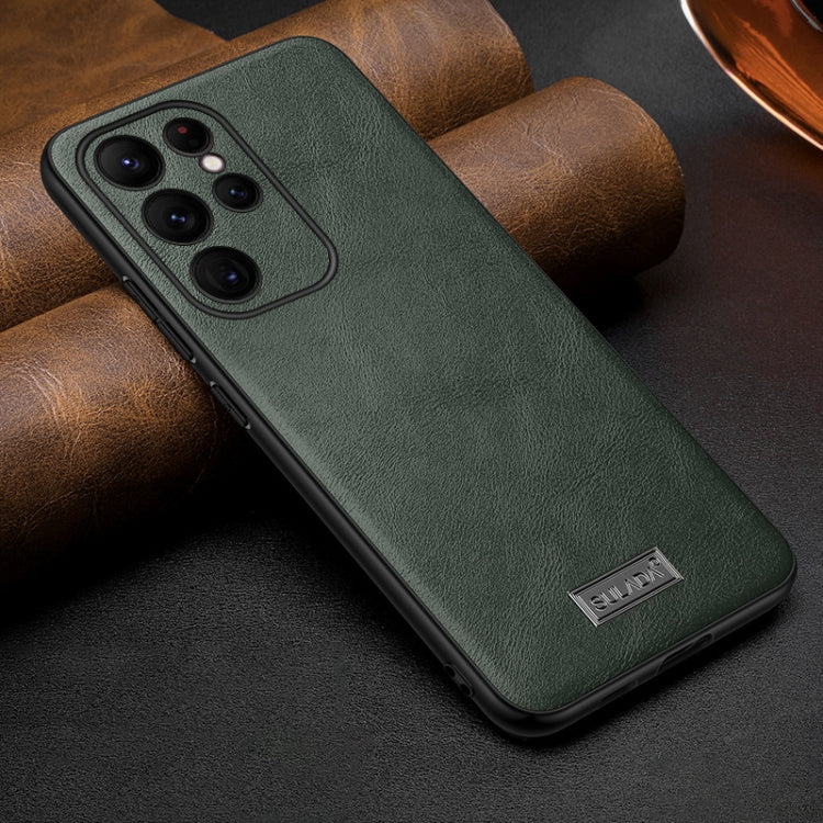 SULADA Shockproof TPU Hybrid Handmade Leather Phone Case