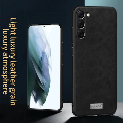 SULADA Shockproof TPU Hybrid Handmade Leather Phone Case