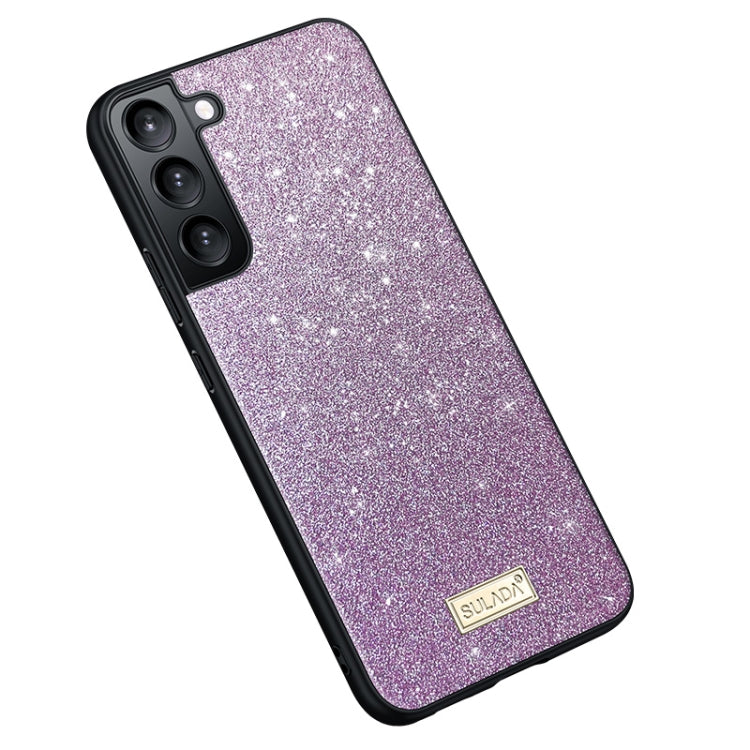 SULADA Glittery TPU Hybrid Handmade Leather Phone Case, For Samsung Galaxy S25 5G����������������...