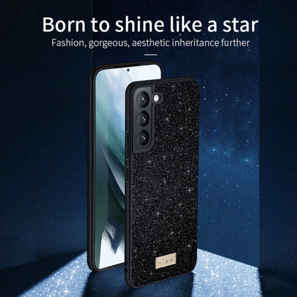 SULADA Glittery TPU Hybrid Handmade Leather Phone Case, For Samsung Galaxy S25 5G����������������...