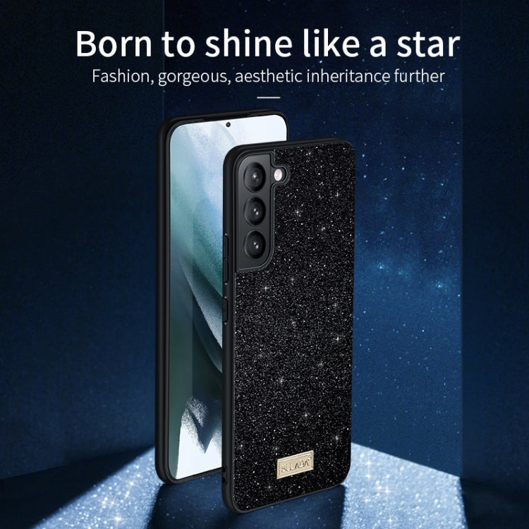 SULADA Glittery TPU Hybrid Handmade Leather Phone Case, For Samsung Galaxy S25 5G����������������...