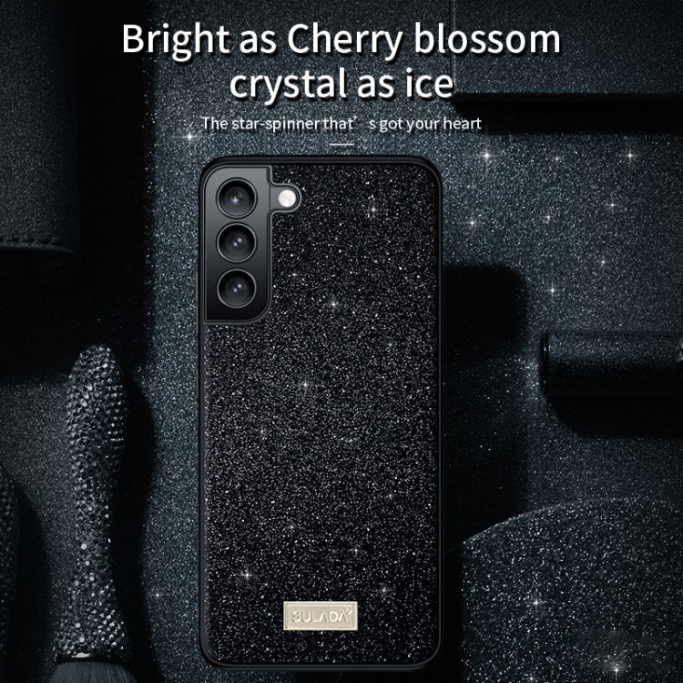 SULADA Glittery TPU Hybrid Handmade Leather Phone Case, For Samsung Galaxy S25 5G����������������...