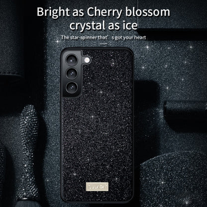 SULADA Glittery TPU Hybrid Handmade Leather Phone Case, For Samsung Galaxy S25 5G����������������...
