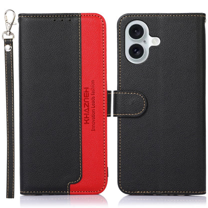 KHAZNEH Litchi Texture Leather RFID Phone Case