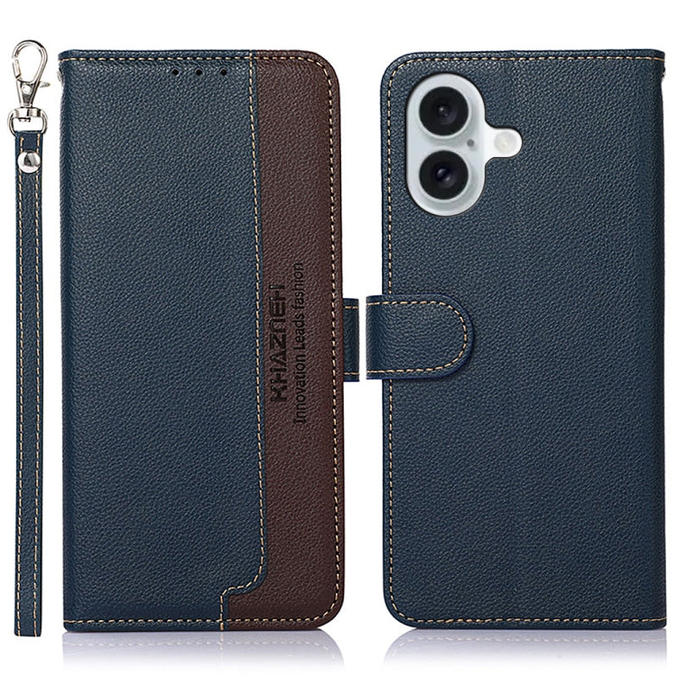 KHAZNEH Litchi Texture Leather RFID Phone Case