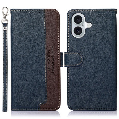 KHAZNEH Litchi Texture Leather RFID Phone Case