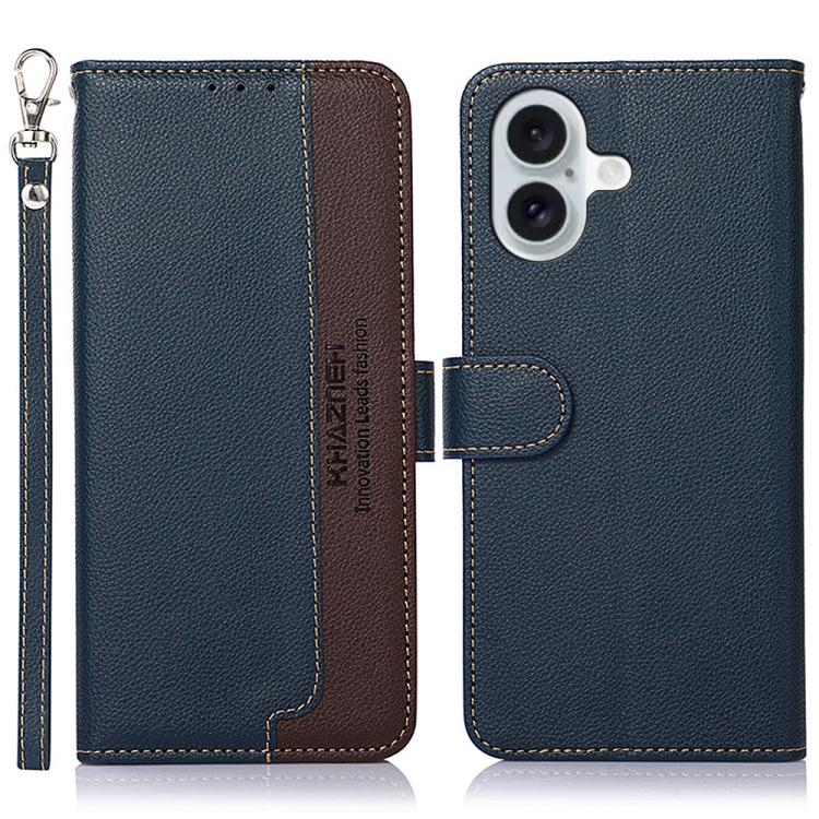 KHAZNEH Litchi Texture Leather RFID Phone Case