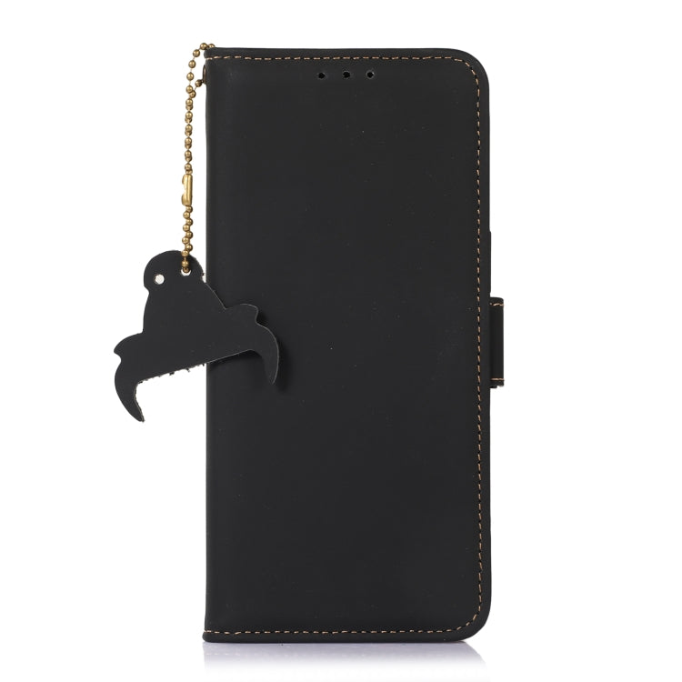 Genuine Leather Magnetic RFID Leather Phone Case, For iPhone 16 Pro Max, For iPhone 16 Pro�������...
