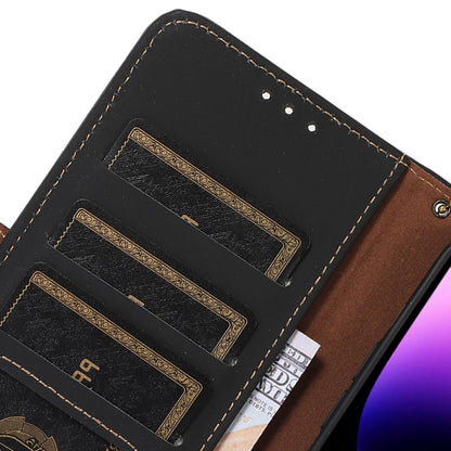 Genuine Leather Magnetic RFID Leather Phone Case, For iPhone 16 Pro Max, For iPhone 16 Pro�������...