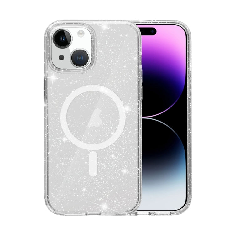 Terminator Style Glitter Powder MagSafe Magnetic Phone Case, For iPhone 16e, For iPhone 16 Pro Ma...