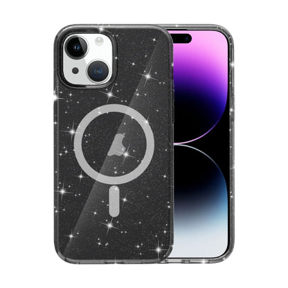 Terminator Style Glitter Powder MagSafe Magnetic Phone Case, For iPhone 16e, For iPhone 16 Pro Ma...